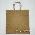 Bolsa de papel Kraft Big Brown de logotipo personalizado